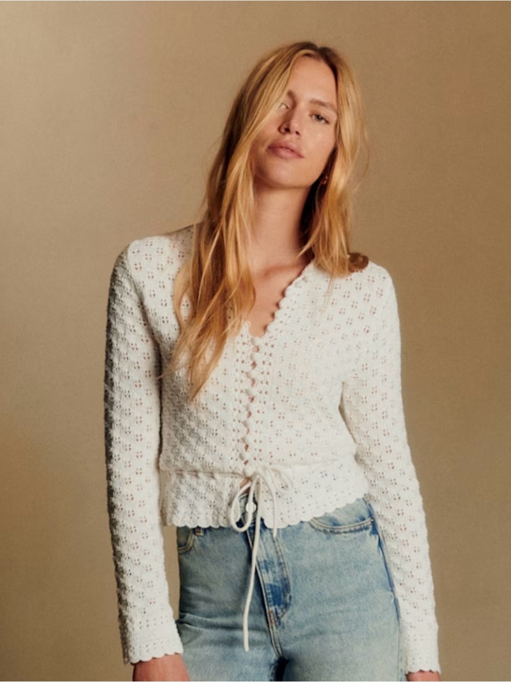 ISO Sezane Martie Cardigan Large